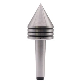 Heavy Duty Live Tailstock Center, Morse Taper #2, Woodworking Tapered Turn Center, MT2 live Tailstock Center 60 Degree point For CNC Lathe Tool