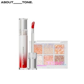 ABOUT TONE Oh My Glitter Pop + Go My Crazy Lips Set 2items [Limited], Shadow#$%Lip:02 MY.FAIRY-01 CORAL IN LOVE