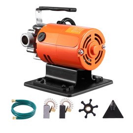 Happybuy Water Transfer Pump, 120V AC 360 GPH, 1/10 HP, Portable Electric Utility Pump, Suction Hose Kit, Carbon Brushes, Impeller, for Garden, Pool, Pond, Aquarium