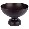 Koyal Wholesale Metal Modern Minimalist Round Pedestal Bowls, Metal Compote