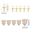 Jiali Q 60pcs Rosary Making Kit, Gold Tone Religious Jewelry