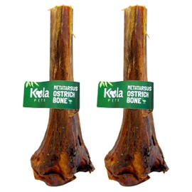 Ostrich Bones for Dogs Metatarsus 100% Natural Long-Lasting Dog Chew 2 Pack