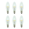 Celestial Lights Six LED Window Candle Replacement Bulbs for Plug-in
