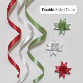 Xmas Paper Strips for Weaving Projects. Paper Strips for Moravian Stars, German Stars and Froebel Stars. 100 Strips per Pack (3/4 x 25 inch)