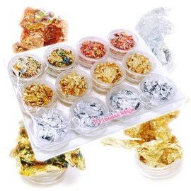 Princess-style Nail Foil Nail Nugget Nails Embedded Resin Seal Material 12pcs/set