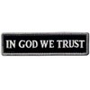 We Trust in God Tactical Embroidered Patch with Hook and