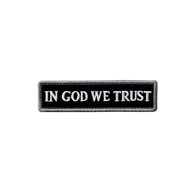 We Trust in God Tactical Embroidered Patch with Hook and