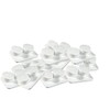 Amcon Contact Lenses Cases Flat Ribbed Extra Deep Well -
