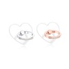 lenoup Transparent Heart Cell Phone Ring Holder Kickstand,Bling Bling Sparkle