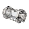 Beduan in-Line Sight Glass with Tri Clamp End, Sanitary Flow
