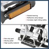 INFINAUTO Pair Bicycle Pedals with Toe Clip Foot Strap Reflective