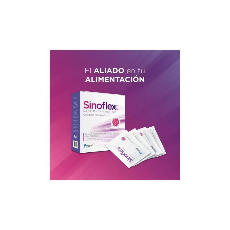 Kit 3 Pzs Sinoflex, Colágeno Hidrolizado Con 90 Sobres