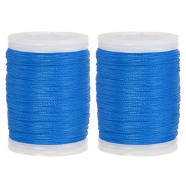 sourcing map Archery Recurve Bow String Serving Thread 120 Yard / 110 m Nylon Bowstring for Recurve Bow Compound Tying Sight Nock Point (Blue, Pack of 2)