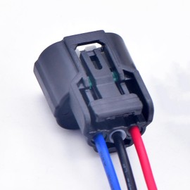 DECKBU 3 Pin Oil Pressure Camshaft Crankshaft Crank Position Sensor Connector Plug Wire Harness Repair Kit Fit for Honda Civic 2001-2005 38260-RNA-A01(Black Middle Slot)