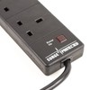 kenable Surge Protected 6 Gang Way Mains Extension Socket UK