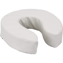 NOVA Medical Products Toilet Seat Cushion and Riser, 4” Padded Toilet Seat Attachment Cover, for Standard and Elongated Toilet Seats, Vanilla