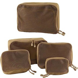 Brandit US Cooper Packing Cubes Bag Set (Pack of 4), camel