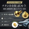 RENPA Titanium Alloy License Plate Specific Bolt Smart Design Vehicle