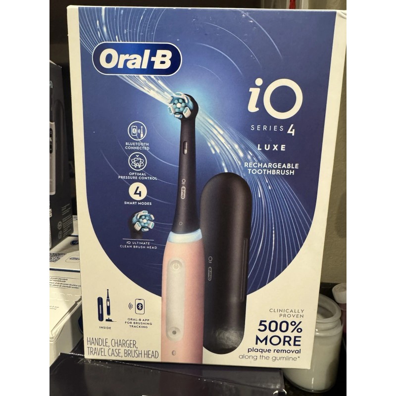 Oral-B iO Series 4 Luxe Electric Toothbrush Pink - New