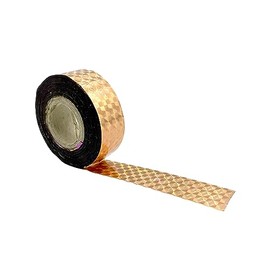 Quick Tape 20mm x 46m Budget Large Roll Prism Decorative Tape – Hula Hoop Tape, Gift Wrapping, Paper Craft Supplies, Holographic, Metallic, Foil, Sticky Tape (Orange)