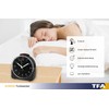 TFA Dostmann Sunrise 60.1513.01 Analogue Radio-Controlled Alarm Clock Silent Movement