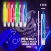 Grupo Carnavallia Kit 6 Crayones Neón Fluorescent Maquillaje Glow Luz
