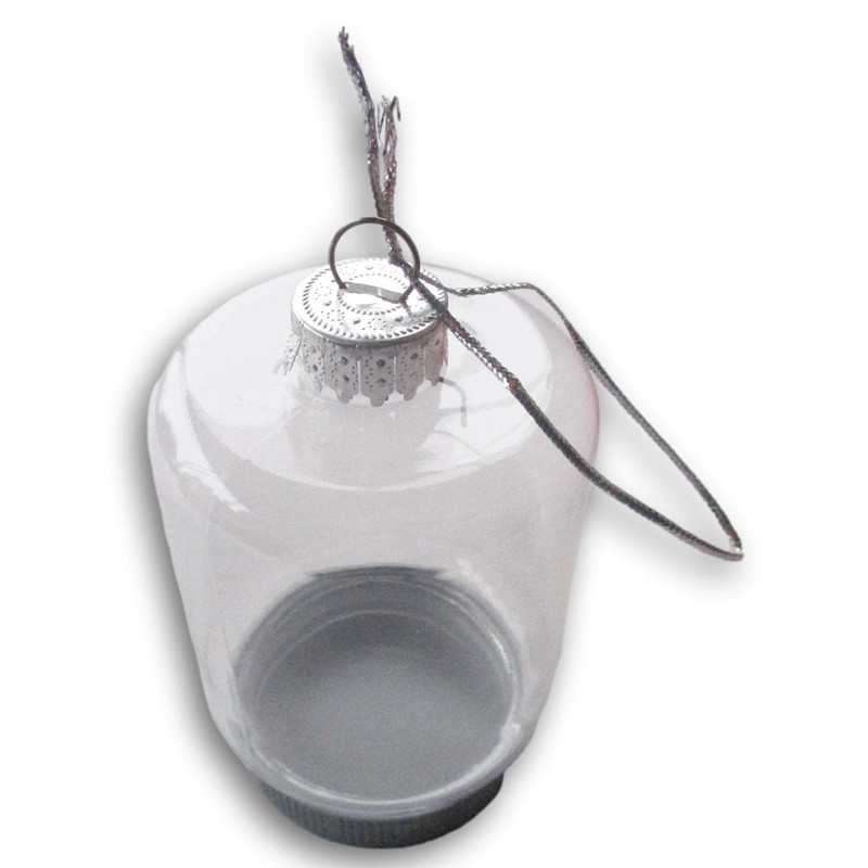 Mason Jar Clear Plastic Ornament Globe - Craft Project to