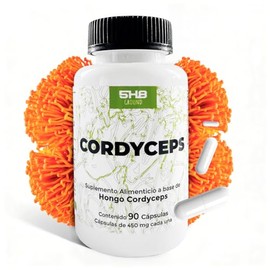 Hongo Cordyceps - 90 Capsulas - Adaptogeno Natural - Suplemento Antioxidante - Vitalidad y Energia - Contiene 350 mg De Cordyceps - Ground - 5H8 NUTRI
