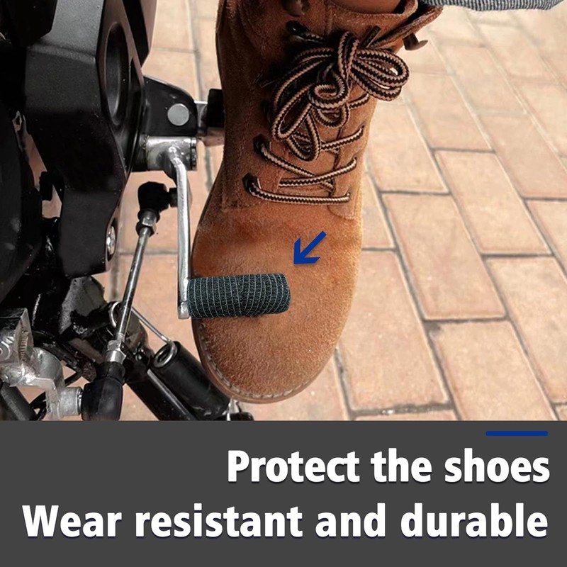 Fizzest Motorcycle Shifter Shoe Protector,Motorcycle Gear Shift Cover Guard,Contains 8