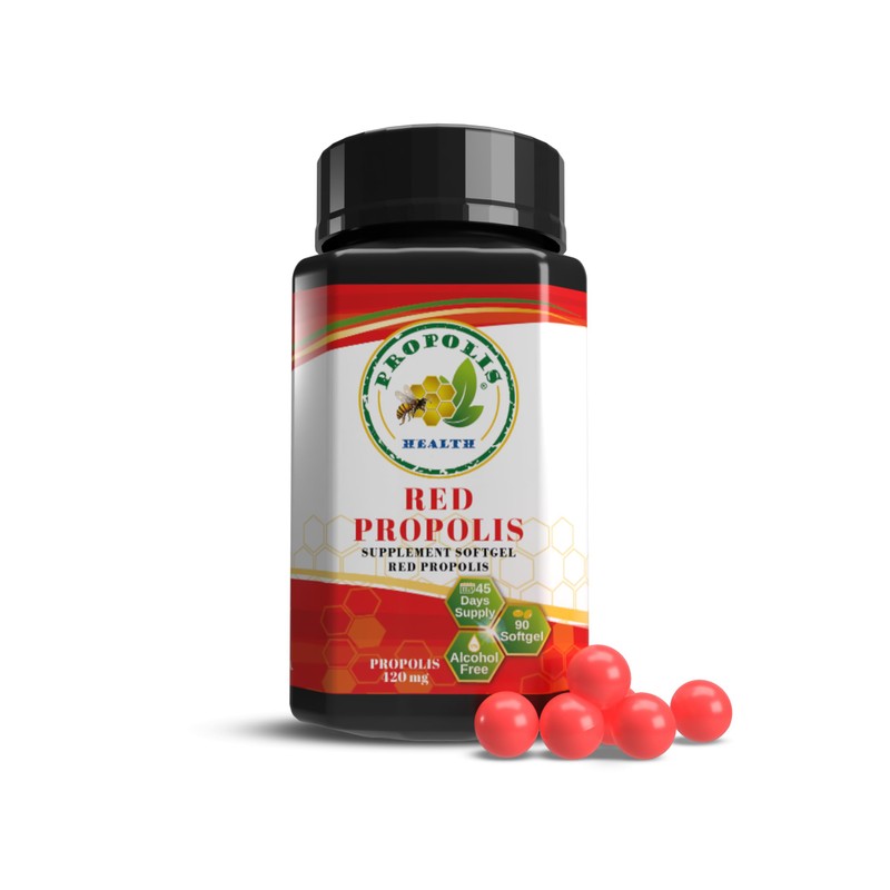 Propolis Health Red Propolis - Bee Red Propolis 90 Capsules