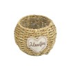 LABRIMP Collapsible Willow Basket Rustic Wicker Flower Planter Decorative Rattan