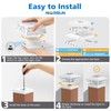 NIORSUN Solar Post Lights Outdoor 6 Pack, 2 Modes LED,
