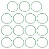 PATIKIL 5.9 Inch Length Wire Keychain Cable, 15 Pack Stainless