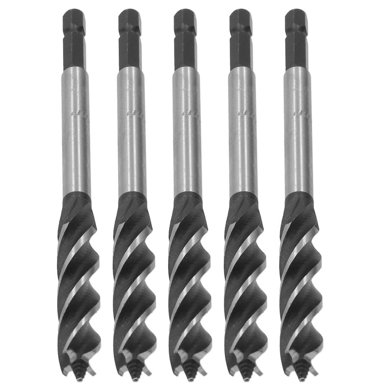 5Pcs Brad Point Drill Woodworking 4 Flute Cut Drilling Tool