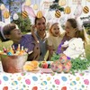CODKU Easter Table Cloth Party Tablecloth Easter Plastic Tablecloth Waterproof