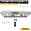 SNDOAS 30in Under Cabinet Kitchen Range Hood 800CFM 3-Speed Remote