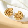 Chunky Gold Earrings for Women Trendy 18k Gold Stainless Steel