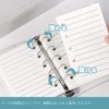 BOCAIDHK Binder Notebook, Transparent, Seal Pad, M5 Size, Includes 10