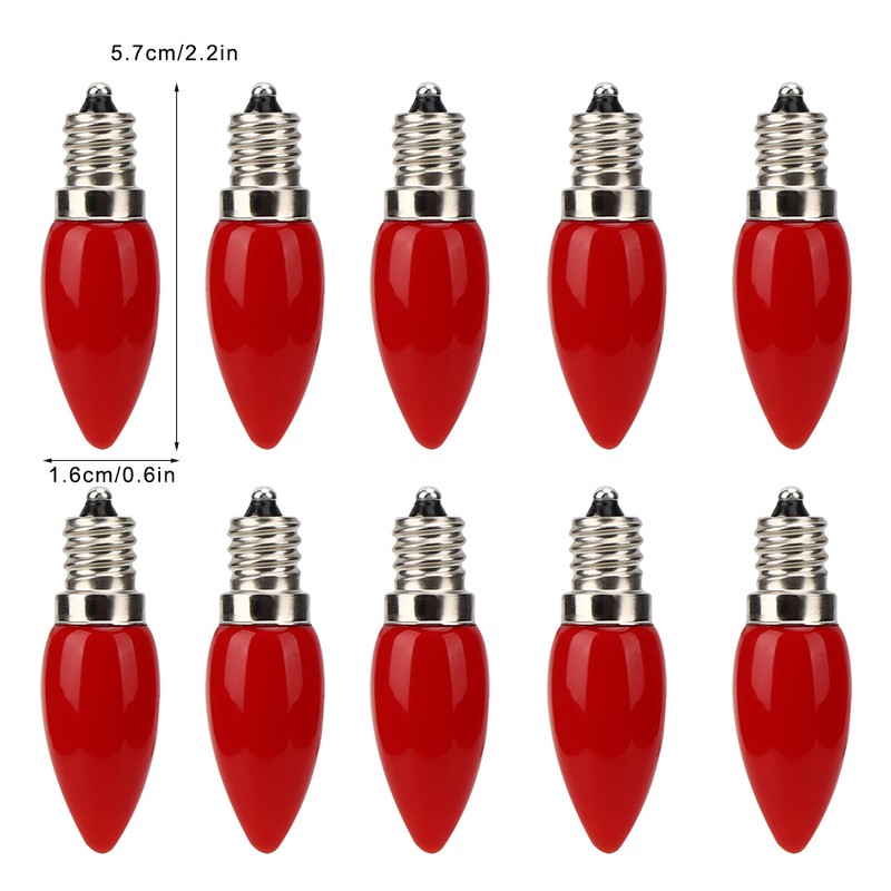 10Pcs Mini E12 LED Light Bulb 1.5W AC for Home