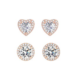 Earrings Gold Hanging Golden Earrings Women's 1 Pair Earrings Hanging Gold Hypoallergenic Earrings for Girls Women 12 mm, Brass, Cubic Zirconia