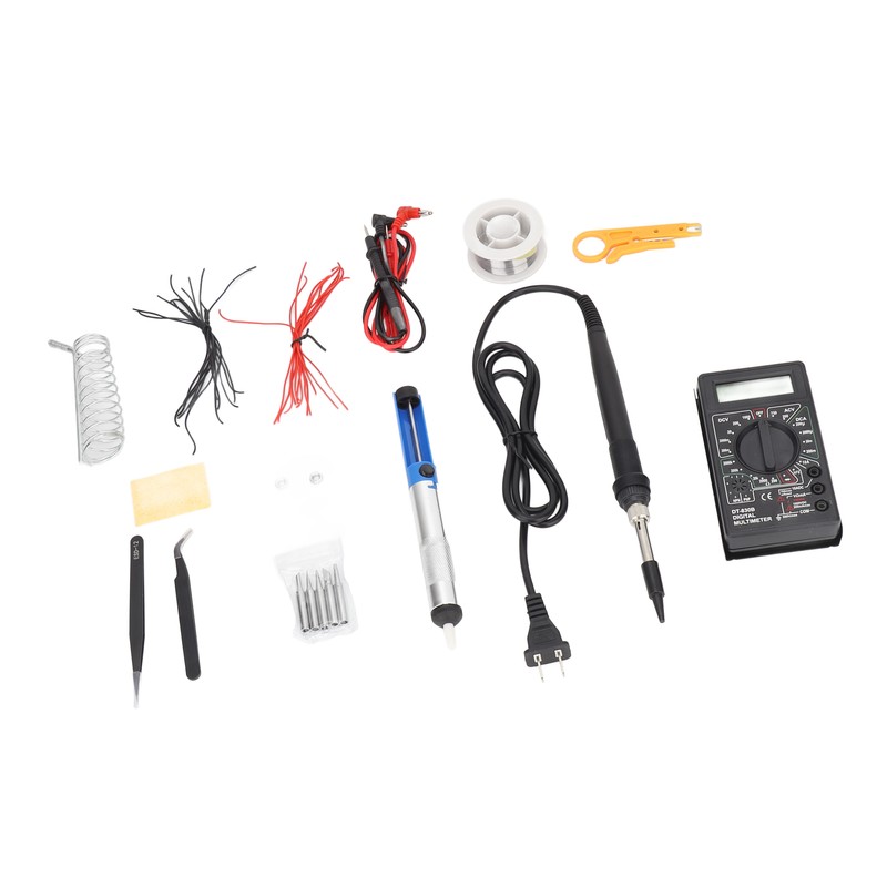 Soldering Iron Multimeter Kit 80W Digital Adjustable Temperature Electronics Welding