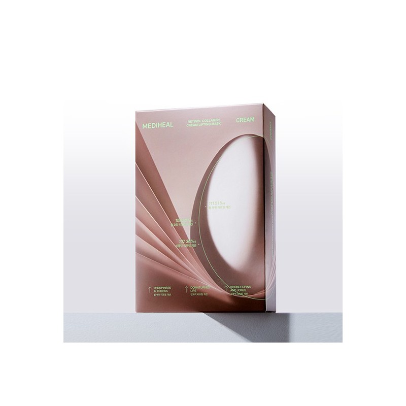 Mediheal Retinol Collagen Cream Mask 10 Sheets + Retinol Collagen