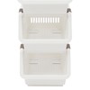 4-Pack Stackable Plastic Storage Baskets - Open Front Organizer Bins