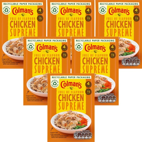 Colman's Chicken Supreme Recipe Mix 38g - Pack of 6