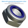M16 Self-Locking Nuts (Pack of 5) Steel Hexagonal Stop Nuts