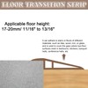 uxcell 6.56Ft x 2.8" x 0.91" Floor Transition Strip, Self