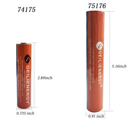 XUNTU 3.7V 2.6Ah 75176 Battery Compatible for Streamlight 75375 NiMH Battery, Streamlight 75175 Battery, PolyStinger LED HAZ-LO, Streamlight Stinger Flashlights (1 Count)