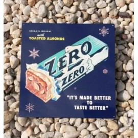Zero Bar Almonds Candy Bar Retro New Metal sign 12x12" 50182
