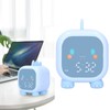 LED Alarm Clock Mini Portable Voice Control Temperature Display USB