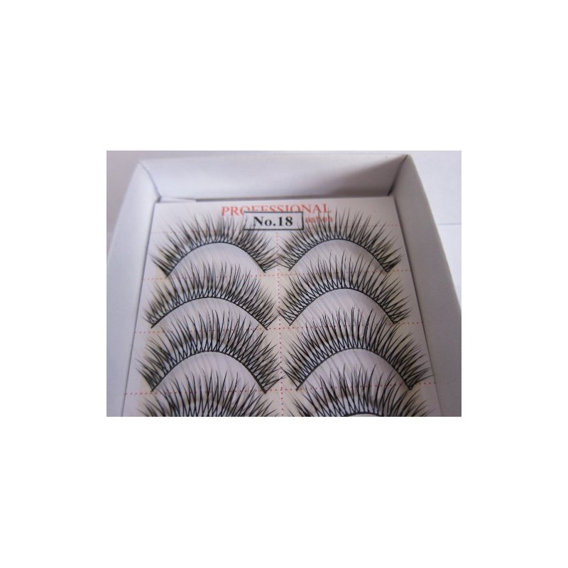 Model 21 False Eyelashes No. 18, 10 Pair